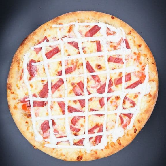 Chicken Bacon Ranch Pizza - Crispy Chicken, Turkey bacon, ranch, mozzarella cheese